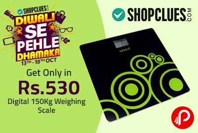 Get Only in Rs.530 Digital 150Kg Weighing Scale - Shopclues