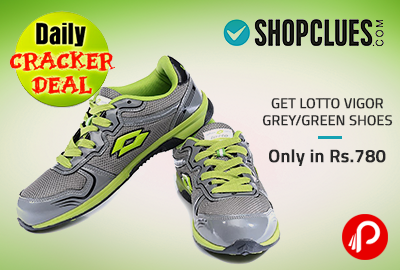 Get Lotto Vigor Grey/Green Shoes only in Rs.780 | Daily Cracker Deal - Shopclues