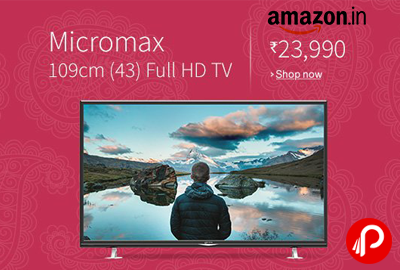 Buy Only in Rs.23,990 Micromax 43 inch Full HD LED TV - Amazon