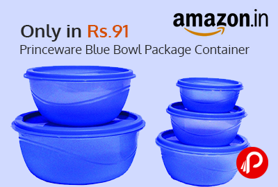 Princeware Blue Bowl Package Container Only in Rs.91 - Amazon