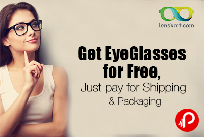 Get EyeGlasses for Free, Just pay for Shipping & Packaging - Lenskart