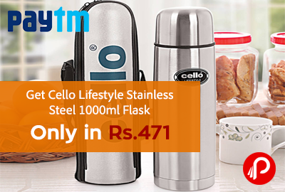 Get Cello Lifestyle Stainless Steel 1000ml Flask Only in Rs.471 - Paytm