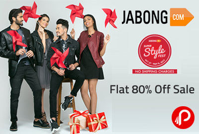 Flat 80% Off Sale | Starting at 12:00 Noon - Jabong