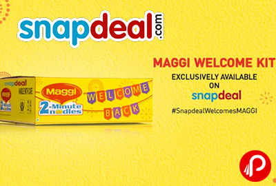 Maggi Welcome Kit Pack of 12 Only in Rs. 144 - Snapdeal