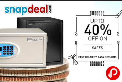 Get Upto 40 % off + Extra 30% off on Safes & Lock, Door Fittings - Snapdeal
