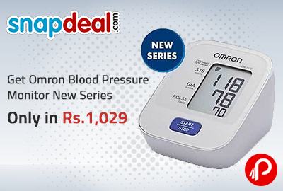 Get Omron Blood Pressure Monitor New Series only in Rs. 1,029 - Snapdeal