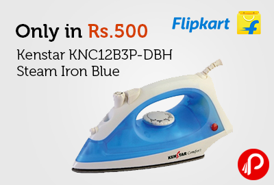 Only in Rs.500 Kenstar KNC12B3P-DBH Steam Iron Blue - Flipkart