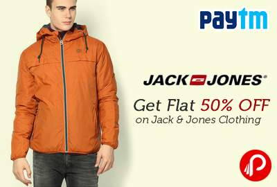 Get Flat 50% OFF on Jack & Jones Clothing - Paytm