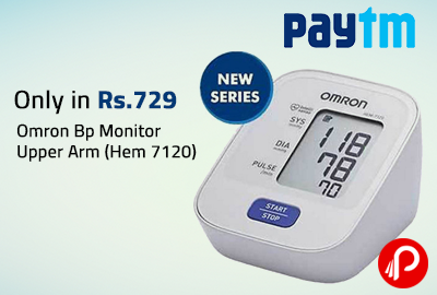 Only in Rs.729 Omron Bp Monitor Upper Arm (Hem 7120) - Paytm