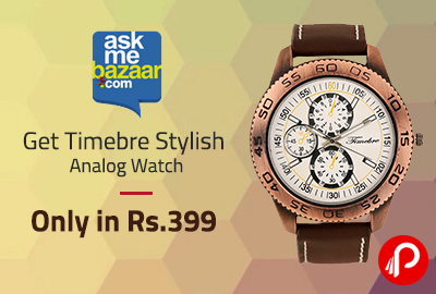 Get Timebre Stylish Analog Watch Only in Rs.399 - AskMeBazaar