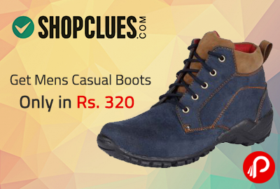 Get Mens Casual Boots only in Rs. 320 | Shopclues Exclusive - Shopclues