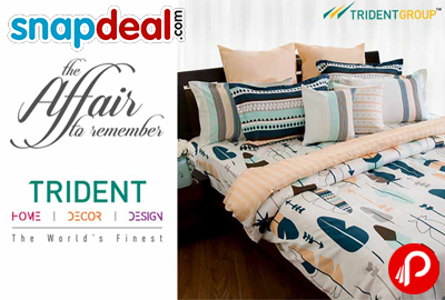 Get Extra 25% off on Purchase above Rs.1999 Trident Home Bed Linen - Snapdeal