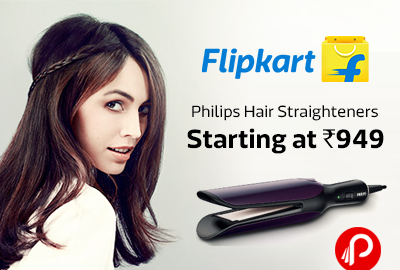 Get Philips Hair Straighteners Product Range Starting at Rs. 949 - Flipkart