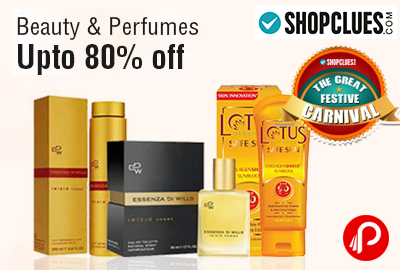 UPTO 80% off on Beauty & Perfumes Products | The Great Festive Carnival - Shopclues
