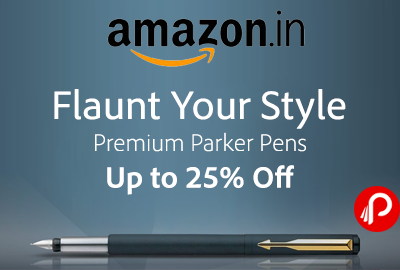 Get UPTO 25% off on Premium Parker Pens - Amazon
