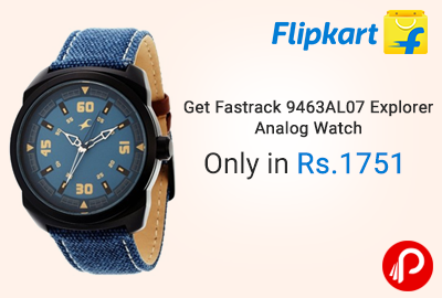 Get Fastrack 9463AL07 Explorer Analog Watch only in Rs. 1751 - Flipkart