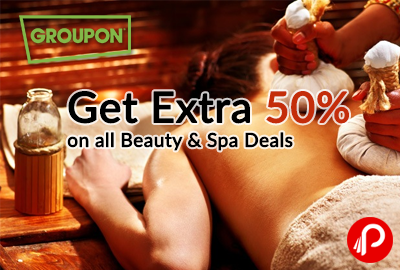 Get Extra 50% on all Beauty & Spa Deals - NearBuy (Groupon)