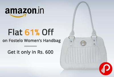 Flat 61% Off on Fostelo Women’s Handbag | Get it only in Rs. 600 - Amazon