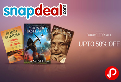 UPTO 50% off on Books for All - Snapdeal