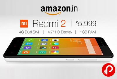 Get Mi Redmi 2 Mobile Only in Rs.5999 - Amazon