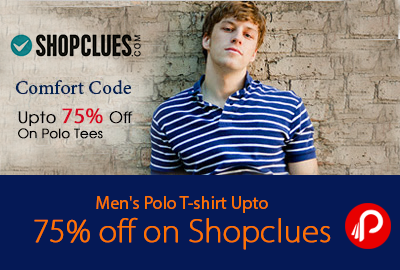 Men's Polo T-shirt Upto 75% off on Shopclues