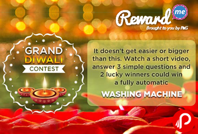 Ariel Grand Diwali Contest & Win Washing Machine - Rewardme