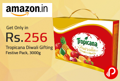 Get Only in Rs.256 Tropicana Diwali Gifting Festive Pack, 3000g - Amazon