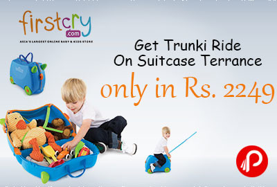 Get Trunki Ride On Suitcase Terrance only in Rs. 2249 - Firstcry
