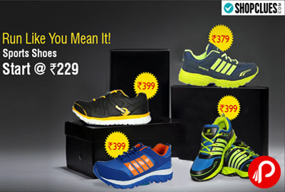 Sports Shoes Only in Rs. 229 | Run Like you Mean It - Shopclues