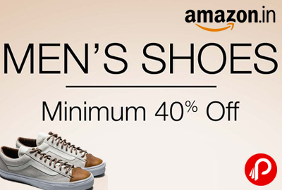 Get Minimum 40% off on Men’s Shoes - Amazon