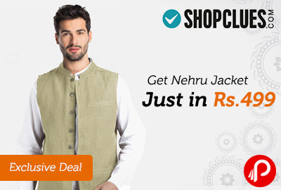 Get Nehru Jacket Just in Rs. 499 | Exclusive Deal - Shopclues
