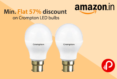 Min. Flat 57% discount on Crompton LED bulbs - Amazon