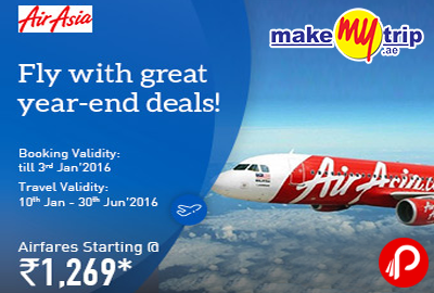 Get Airfares Starting @ Rs.1269 Air Asia | Year-End Deals - MakeMyTrip