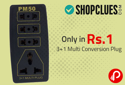 Only in Rs. 1 3 +1 Multi Conversion Plug - Shopclues