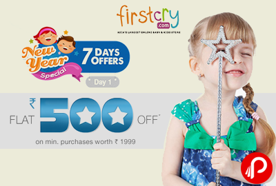 Flat Rs. 500 off on Purchases on Rs. 1999 | New Year Special - Firstcry