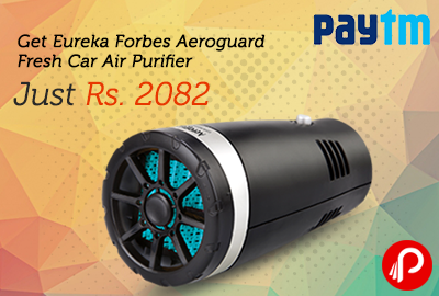 Get Eureka Forbes Aeroguard Car Air Purifier Just Rs. 2082 - Paytm