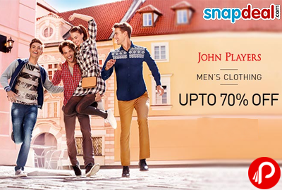 Get 70% off on John Players Men’s Clothing - Snapdeal