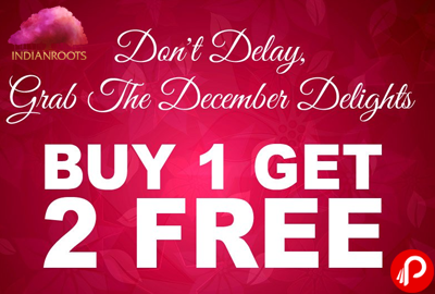 Buy 1 and Get 2 Free on All Categories | Site Wide - IndianRoots