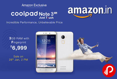 Get Register for Coolpad Note 3 Lite Just Rs6999 - Amazon