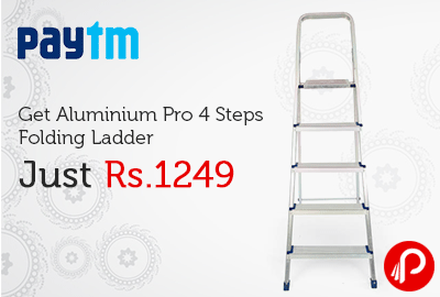 Aluminium Pro 4 Steps Folding Ladder