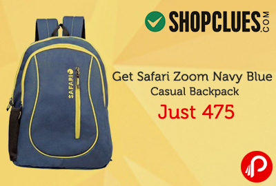 Get Safari Zoom Navy Blue Casual Backpack Just 475 - Shopclues