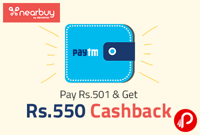Get Rs. 550 Cashback
