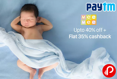 Get UPTO 40% off + Flat 35% Cashback on MeeMee Products - Paytm