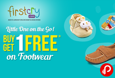 Buy 1 Get 1 Free on Footwear - Firstcry