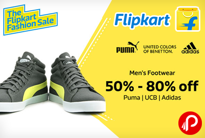 Get 50% - 80% off on Puma, UCB, Adidas Shoes | The Flipkart Fashion Sale - Flipkart