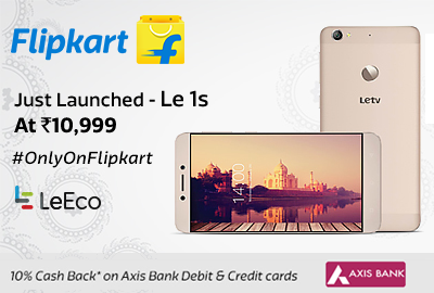 Lerv Le 1s Mobile Rs. 10999 + Extra 10% Cashback with Axis Card - Flipkart