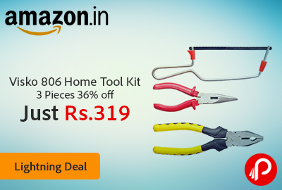Visko 806 Home Tool Kit 3 Pieces 36% off Just Rs. 319 | Lightning Deal - Amazon