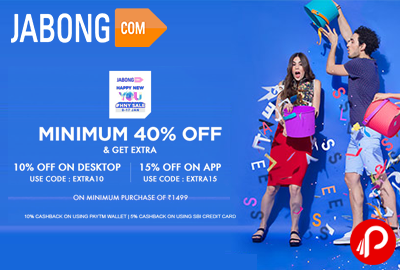 Get Minimum 40% off over 200000 Styles | Happy New Sale #HNYSale - Jabong