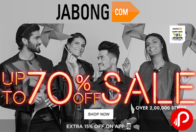 Get UPTO 70% off over 200000 Styles | Happy New Sale #HNYSale - Jabong
