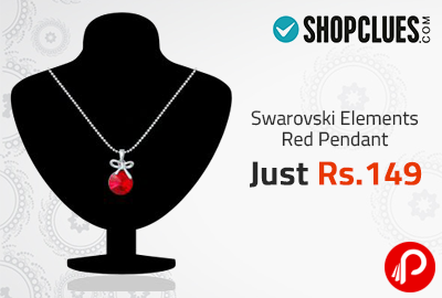 Swarovski Elements Red Pendant Just Rs. 149 | Special Deal - Shopclues